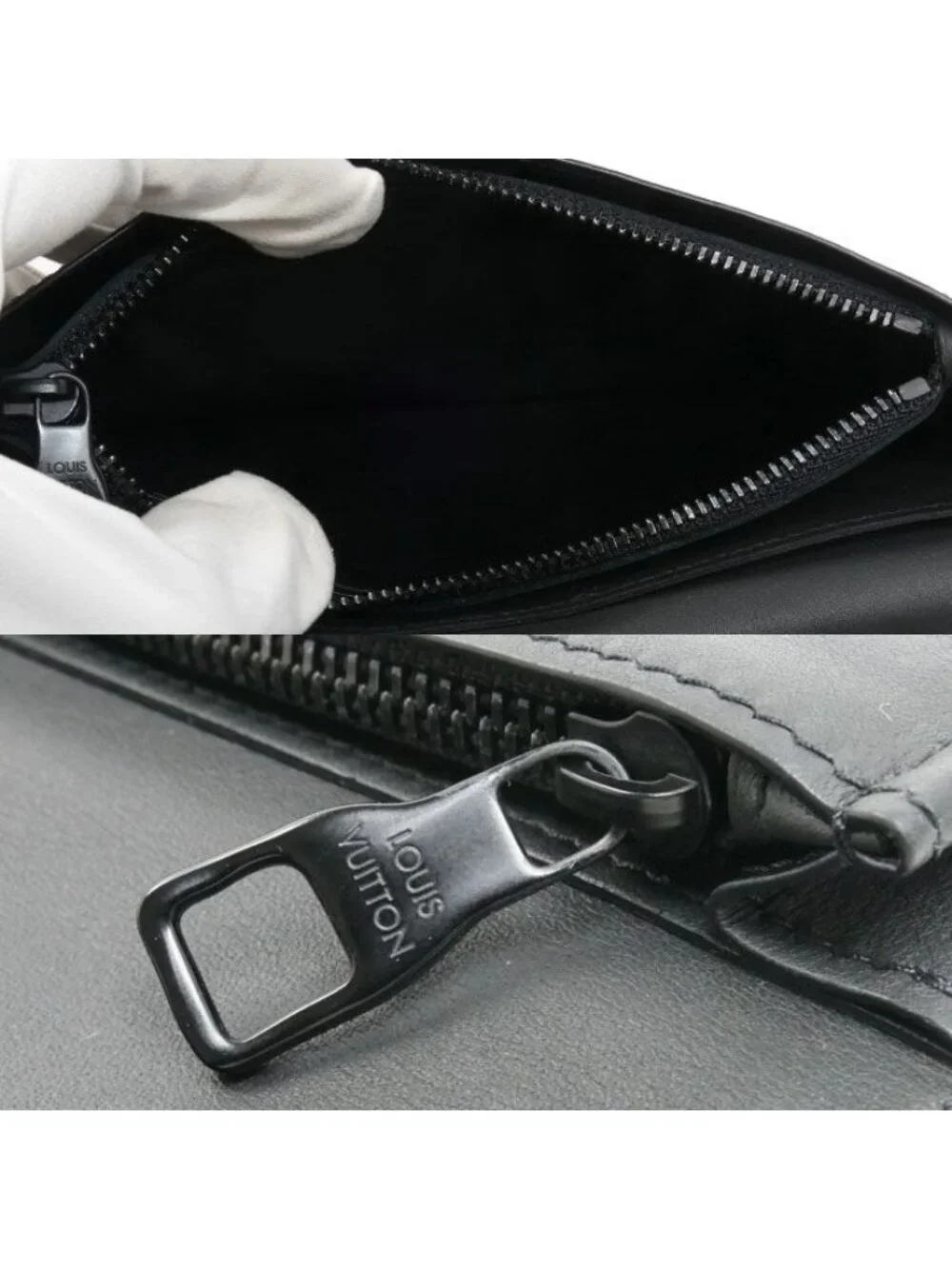 Louis Vuitton Portefeuille Brazza Wallet Taurillon Leather Noir